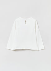 Ovs Cotton T-Shirt With Kitten Print